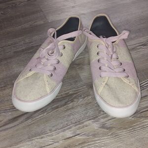 SPERRY  Top Sider  Women's Striped Wool Sneaker Lilac/ Oat Size 9.5